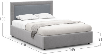 Кровать двуспальная Nikki New 140х200 Модель 1228